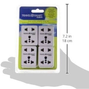 Travel Smart Dual Outlet Adapter Plug Set